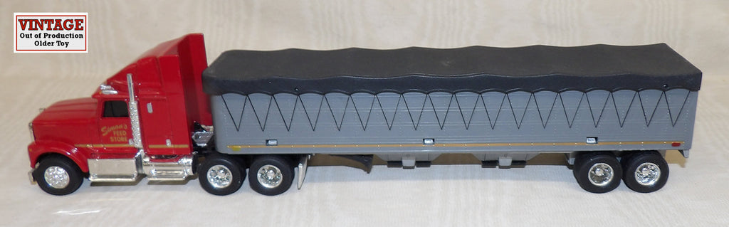 #1185EO 1/64 Simon's Feed Store International Navistar with Grain Trailer - No Package, AS IS