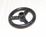 #12-132 1/16 Black Metal Steering Wheel, 1 1/8"