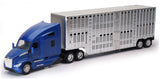 #12533 1/32 Blue Kenworth T680 with Pot-Belly Trailer