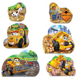 #12546 CAT 6 Shaped Mini Puzzle Set