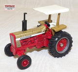 #14244B 1/64 International 826 Gold Demonstrator Tractor with ROPS - No Package, AS IS