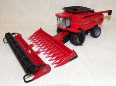 #14556 1/64 Case-IH 7010 Axial Flow Combine with 2 Heads - No Box, AS IS