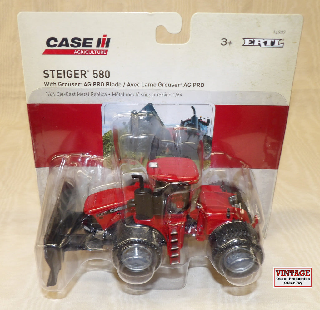 #14907 1/64 Case-IH Steiger 580 4WD Tractor with Grouse AGC PRO Blade