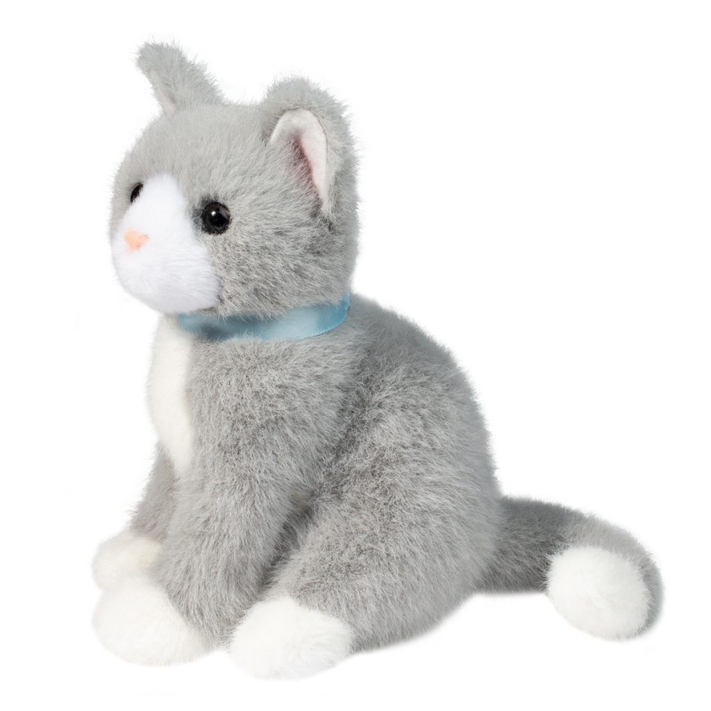 #1580D Mini Gray Cat Plush