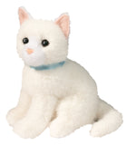 #1592D Mini White Cat Plush