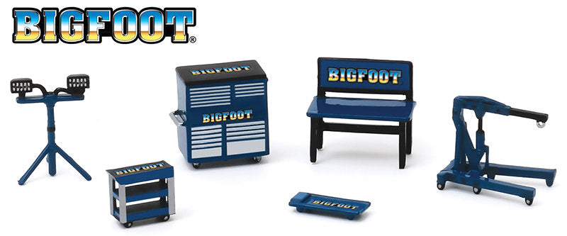 #16215-A 1/64 Bigfoot Monster Truck Shop Tool Accessories Set