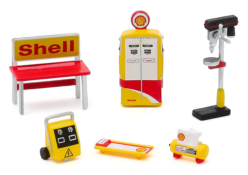 #16215-B 1/64 Shell Oil Shop Tool Accessories Set