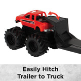 #16507 Monster Treads Bobcat Skid Steer Truck & Trailer Set