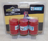 #200819 1/16 Red Rodeo Barrels, 3 pc.