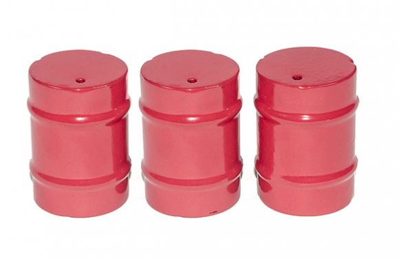 #200819 1/16 Red Rodeo Barrels, 3 pc.