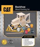 #21718 CAT Backhoe Wood Painting Kit
