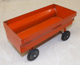 #2212-5 1/16 Orange Flarebox Wagon with Rubber Tires - Used, No Box, AS IS