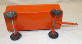 #2212-5 1/16 Orange Flarebox Wagon with Rubber Tires - Used, No Box, AS IS