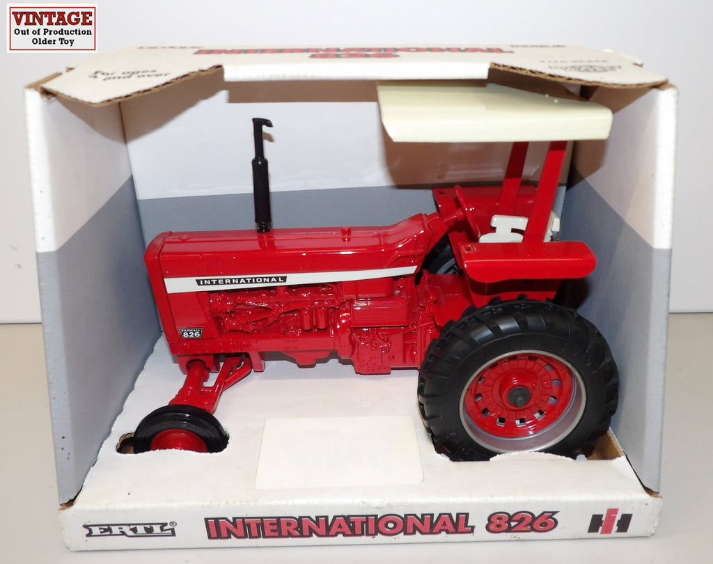 #2312 1/16 International 826 Wide Front Tractor with ROPS & Canopy