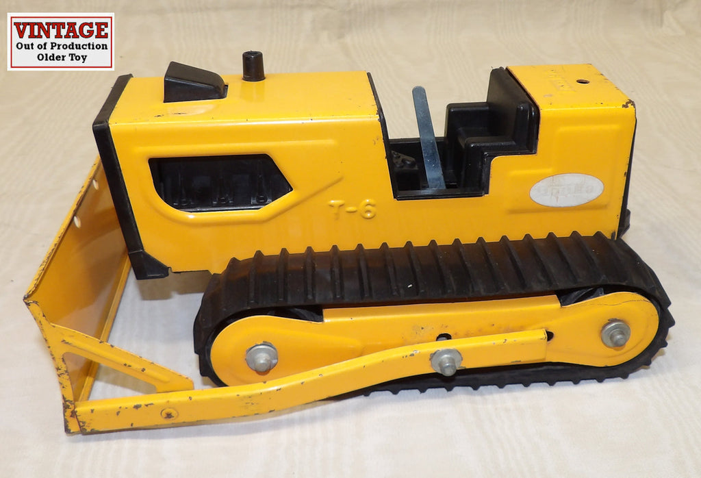 #2511-2 Orange Tonka T-6 Bulldozer - No Box, AS IS