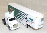 #2883 1/64 G. Stone Motors WhiteGMC Aero Conventional with Drop-Bed Trailer