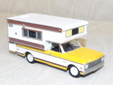 #29755 1/64 1972 Chevrolet C20 Cheyenne Pickup with Large Camper - Repaired, AS IS