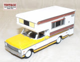 #29755 1/64 1972 Chevrolet C20 Cheyenne Pickup with Large Camper - Repaired, AS IS