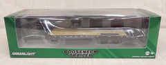 #30390GM 1/64 Black Gooseneck Flatbed Trailer - Green Machines Chase