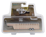 #30420 1/64 Beige 26-Foot Vertical Three Hole Gooseneck Livestock Trailer