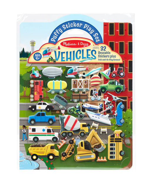 #30522 Vehicles Puffy Stickers Play Set