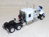 #30846 1/64 White Kenworth W900 with Transcraft Drop Deck Spread Axle Trailer