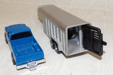 #311EP 1/64 Blue & Silver Ford F-250 with Livestock Trailer - No Package, AS IS