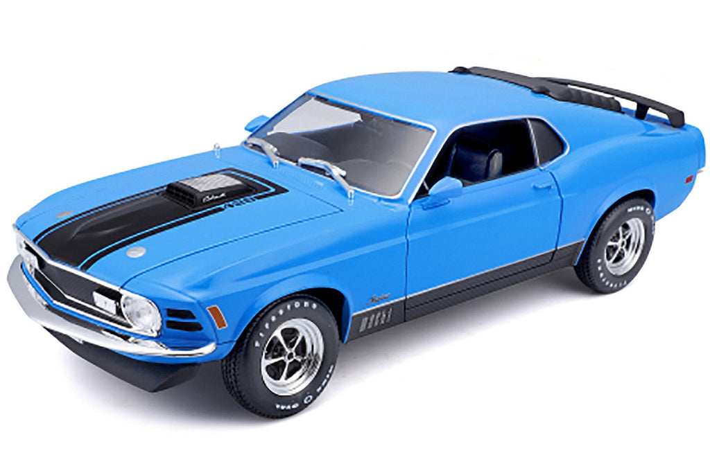 #31453BL 1/18 Blue 1970 Ford Mustang Mach I