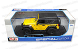 #31676YL 1/18 Yellow 2014 Jeep Wrangler Willys