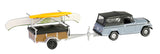 #32320-B 1/64 1968 Jeep Jeepster Commando SC-1 with Canoe & Kayak Trailer