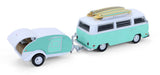#32330-B 1/64 1971 Volkswagen Type 2 with Teardrop Trailer & Surfboards