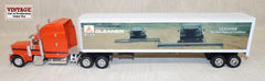#32502 1/64 AGCO Gleaner Peterbilt 379 Conventional Semi with Coin Bank Trailer
