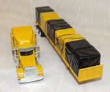 #32883 1/64 Transteel Carriers Peterbilt 379 Conventional & Flatbed Trailer with Tarp Load