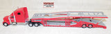 #36561 1/64 Red Miller Industries Freightliner Classic XL with Miller Auto Carrier Trailer