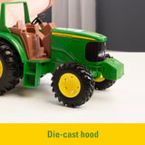 #37163 1/16 John Deere Utility Tractor & Flare Box Wagon Set