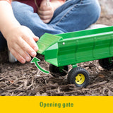 #37163 1/16 John Deere Utility Tractor & Flare Box Wagon Set