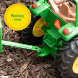 #37163 1/16 John Deere Utility Tractor & Flare Box Wagon Set