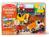 #3727 Wooden Chunky Construction Puzzle, 6 Piece