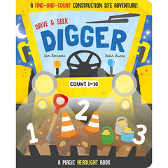 #391362 Drive & Seek Digger Magic Headlight Book