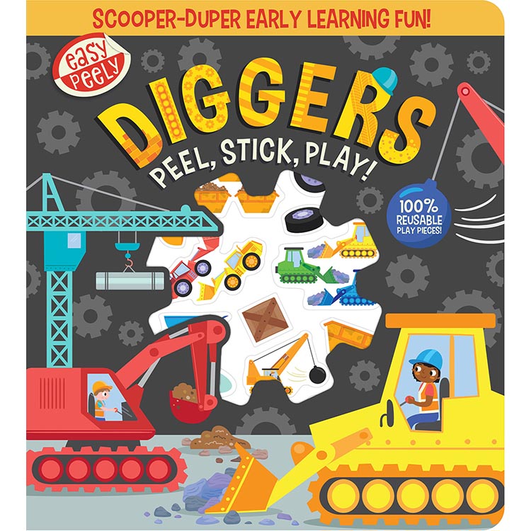 #391368 Easy Peely Diggers Peel, Stick, Play Activity Book