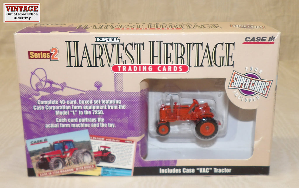 #407 1/64 Case VAC Tractor with Harvest Heritage Trading Card Series 2 Set
