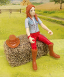 #42539-2 1/20 Hannah, Poseable Riding Figure - No Package