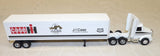 #438EO 1/64 J.I. Case White GMC Semi with 150 Years Case Logo Trailer