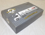 #438EO 1/64 J.I. Case White GMC Semi with 150 Years Case Logo Trailer