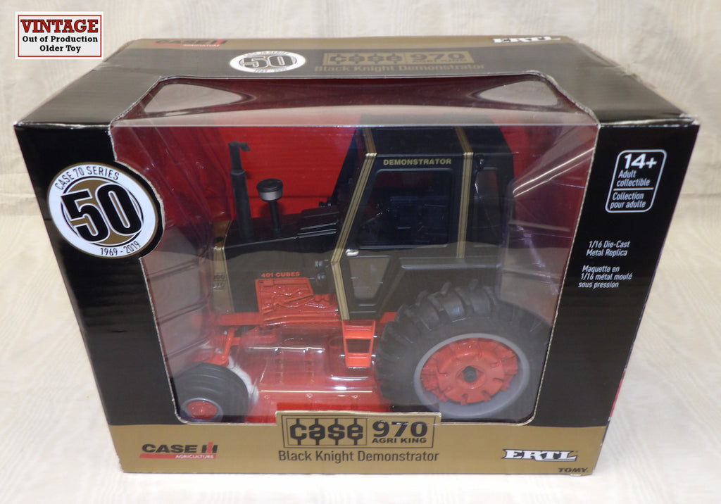 #44189 1/16 Case 970 Agri King Black Knight Demonstrator Tractor, 50th Anniversary
