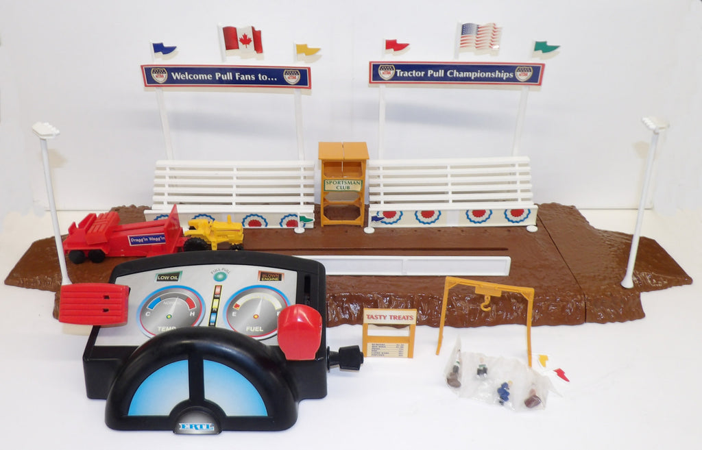 #4420SY 1/64 Farm Country Electronic Tractor Pull Set - Used, Bad Pulling Mechanism