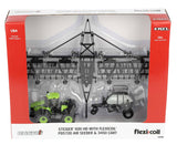 #44468C 1/64 Steiger Green Case-IH 600 HD 4WD Tractor with Flexi-Coil PD5700 Air Seeder & 3450 Cart