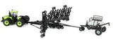 #44468C 1/64 Steiger Green Case-IH 600 HD 4WD Tractor with Flexi-Coil PD5700 Air Seeder & 3450 Cart