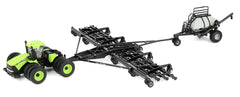 #44468C 1/64 Steiger Green Case-IH 600 HD 4WD Tractor with Flexi-Coil PD5700 Air Seeder & 3450 Cart