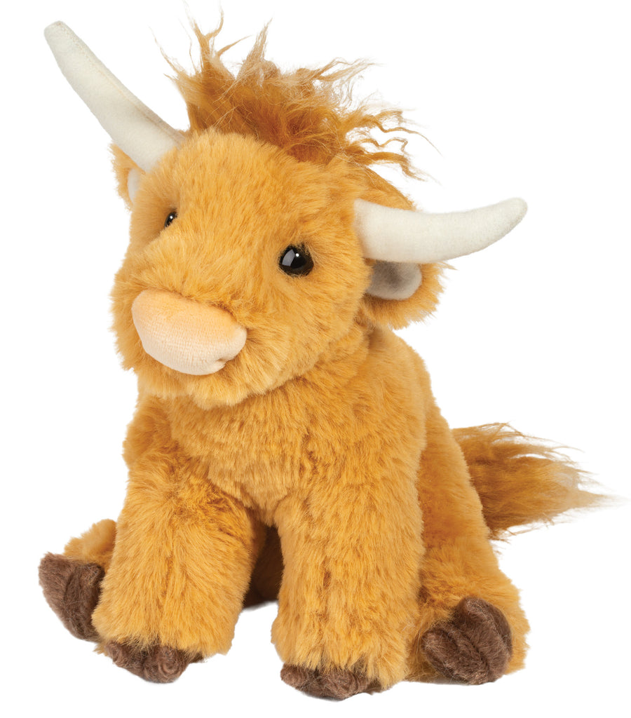 #4494D Mini Scottie Highland Cow Plush